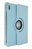 iPad 2022 10.9 (10.nesil) Kılıf 360 Tablet Deri Kılıf - Turkuaz-(5796)