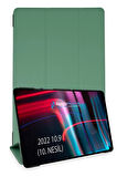 iPad 2022 10.9 (10.nesil) Kılıf Tablet Smart Kılıf - Koyu Yeşil-(5796)