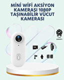 Geniş Açı Lensli WiFi Spor ve Vlog Kamerası