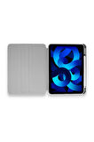iPad 10.2 (7.nesil) Kılıf Starling 360 Kalemlikli Tablet Kılıf - Gri-(5796)