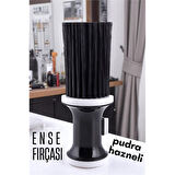 HSNET Pudra Hazneli Ense Fırçası Saç Temizleme Fırçası - Berber Temizlik Fır