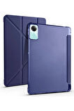 Xiaomi Redmi Pad SE 4G Kılıf Kalemlikli Mars Tablet Kılıfı - Lacivert-(5796)