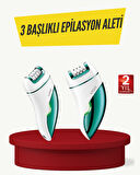 Profesyonel 3 in 1 Epilasyon Cihazı LED Aydınlatmalı Suya Dayanıklı Şarjlı VG