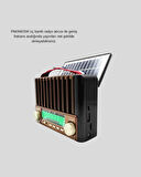 Güneş Enerjili Taşınabilir Hoparlör KTF-1428 Bluetooth Radyo USB SD Kart Destek