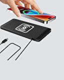 Manyetik Şarj Pedi 7.5W 10W 15W Hızlı Şarj Kaymaz Tabanlı