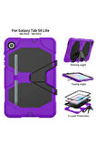 Samsung Galaxy P610 Tab S6 Lite 10.4 Kılıf Griffin Tablet Kapak - Mor-(5796)