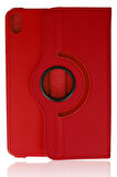 iPad Mini 6 Kılıf 360 Tablet Deri Kılıf - Kırmızı-(5796)
