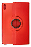 Huawei MatePad Air 11.5 Kılıf 360 Tablet Deri Kılıf - Kırmızı-(5796)