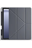 Xiaomi Redmi Pad Pro 12.1 Kılıf Kalemlikli Mars Tablet Kılıfı - Koyu Gri-(5796)