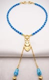 MK Design Jewelry TASARIM MAVİ KOLYE