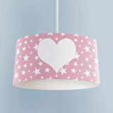 MEKTA HOME BEBEK VE ÇOCUK ODASI Kalp ve Yıldız Desenli Avize