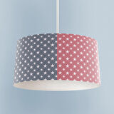 MEKTA HOME BEBEK VE ÇOCUK ODASI Yıldızlı ve İki Renk Desenli Avize