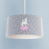 MEKTA HOME BEBEK VE ÇOCUK ODASI Seksekli Unicorn Desenli Avize