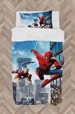 MEKTA HOME BEBEK VE ÇOCUK ODASI Iron Man ve Spider Man Desenli Nevresim Takımı