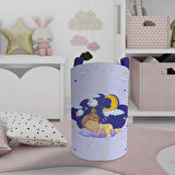 MEKTA HOME BEBEK VE ÇOCUK ODASI Uyuyan Çocuk Desenli Oyuncak Sepeti