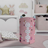 MEKTA HOME BEBEK VE ÇOCUK ODASI Seksekli Minnie Mouse Desenli Oyuncak Sepeti