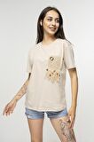 KROŞE ÖRGÜ DETAYLI T-SHIRT
