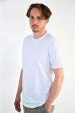 Unisex 2'li Beyaz Mint Düz Basic Tişört %100 Pamuklu