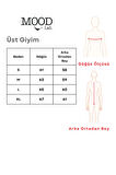 Kadın Antrasit Polo Yaka Oversize 3 Iplik Şardonlu Sweatshirt