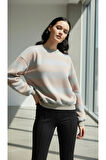 GRUNGE ESKİTME YIKAMALI RAHAT KESİM SWEATSHIRT