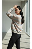 GRUNGE ESKİTME YIKAMALI RAHAT KESİM SWEATSHIRT