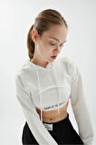 KAPŞONLU 2'Lİ CROP SWEATSHIRT