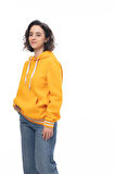 KAPŞONLU TRİKO BANTLI UNISEKS ŞARDONLU SWEATSHIRT