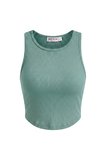 Kadın Kaşkorse Oymalı Fitted Crop Top Atlet