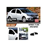 Dacia Logan 2009-2020 Batman Yarasa Ayna Kapağı Piano Black Abs Plastik