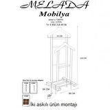 Melada Mobilya Gürgen Çift Tepe Dilsiz Uşak Ceviz Double