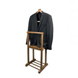 Melada Mobilya Gürgen İkili Dilsiz Uşak Ceviz Cilalı Sehpalı