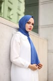 Bambu Kraş Şal İndigo