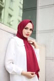 Bambu Kraş Şal Bordo