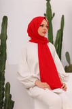 Bambu Kraş Şal Kırmızı