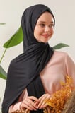 Tesettür Penye Şal Siyah