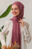 Tesettür Penye Şal Gül Kurusu