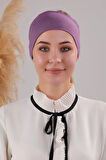 Sihirli Yapışkanlı Kaymayan Bandana Spor Bone Mor