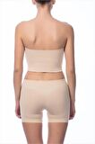Kadın Ten Dikişsiz Şort Tayt 2029