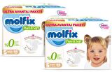 Molfix Pure&Soft Bebek Bezi 5 Beden Ultra Fırsat Paketi 66X2'li