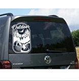 60 x 39 cm Outdoor Off Road Karavan Sticker. Off Road Çıkartmaları