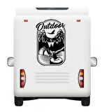 60 x 39 cm Outdoor Off Road Karavan Sticker. Off Road Çıkartmaları