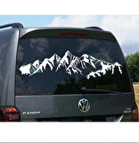 120 x 33 cm Dağ Manzarası Karavan Sticker