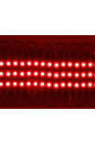 5 Adet 12V 1,5W 3 Ledli Mercekli Parmak Led Modül Kırmızı