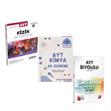 Miray AYT Fizik Çöz Kazan Kimya ve 3D Biyoloji Deneme Seti 3 Kitap