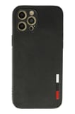 Newface Apple iPhone 12 Pro Kılıf Loop Deri Silikon - Siyah