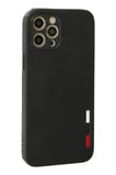 Newface Apple iPhone 12 Pro Kılıf Loop Deri Silikon - Siyah