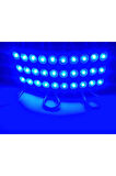 5 Adet 12V 1,5W 3 Ledli Mercekli Parmak Led Modül Mavi