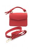 Pouch Kırmızı Zarf Model 2 Bölmeli El Çantası