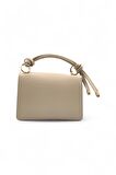 Pouch Bej Zarf Model 2 Bölmeli El Çantası