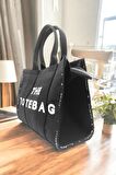 Tote Siyah Kadın The Tote Bag Kadın El Ve Omuz Çantası